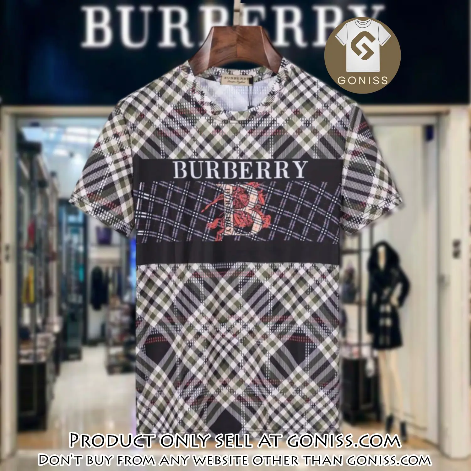 Burberry luxury brand tshirt outfit for men women gn0416304